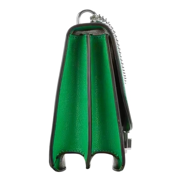 Nine West Green Minka Silver Chain Silver Logo Crossbody Bag and Handbag NWT - Picture 3 of 10